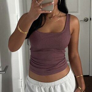 Aritzia Women's Purple and Burgundy Vest